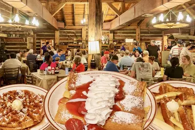 food at Log Cabin Pancake House in Gatlinburg